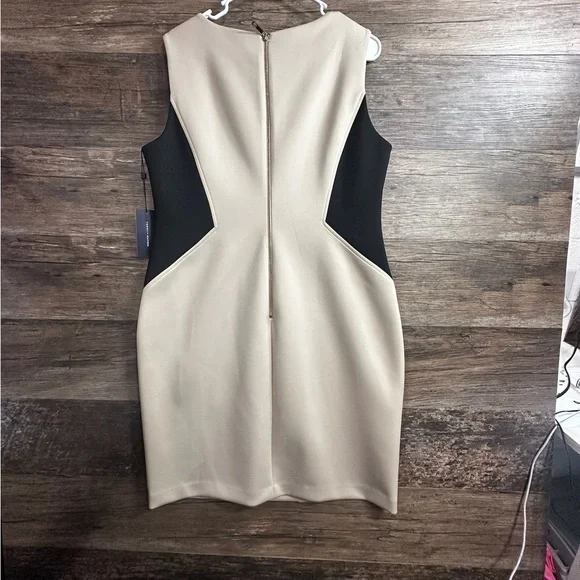 Tommy Hilfiger Sheath Dress Cream and Black Midi - Picture 7 of 9